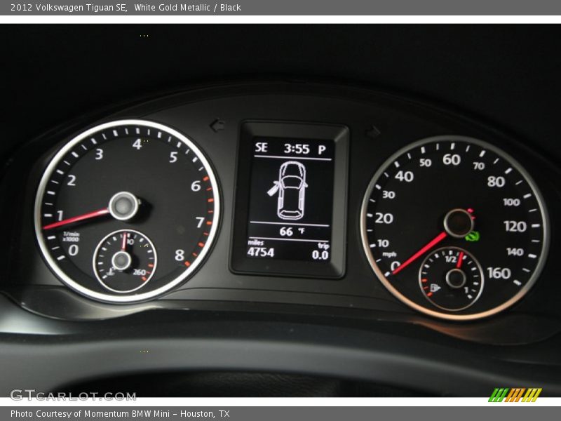White Gold Metallic / Black 2012 Volkswagen Tiguan SE