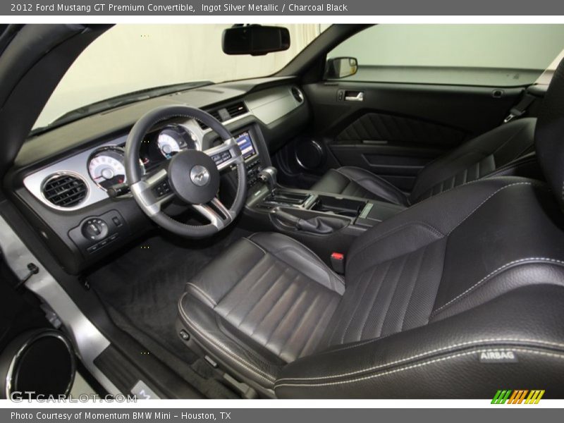Charcoal Black Interior - 2012 Mustang GT Premium Convertible 