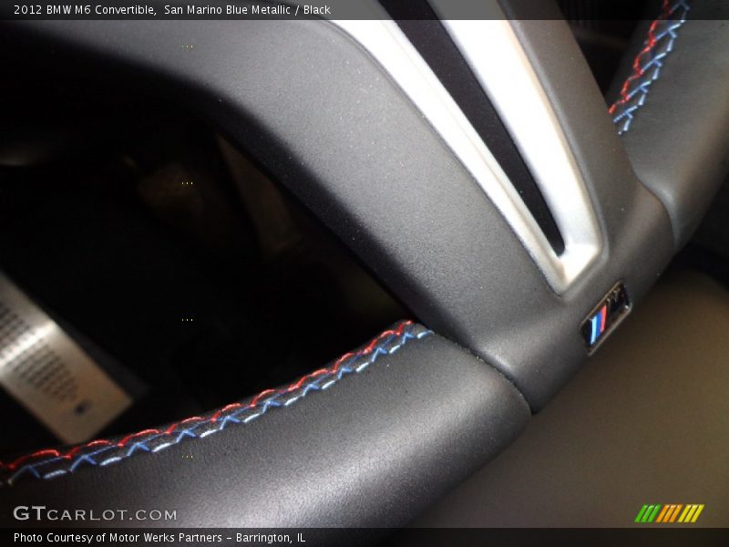 San Marino Blue Metallic / Black 2012 BMW M6 Convertible