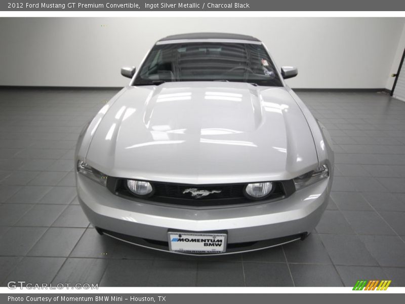 Ingot Silver Metallic / Charcoal Black 2012 Ford Mustang GT Premium Convertible