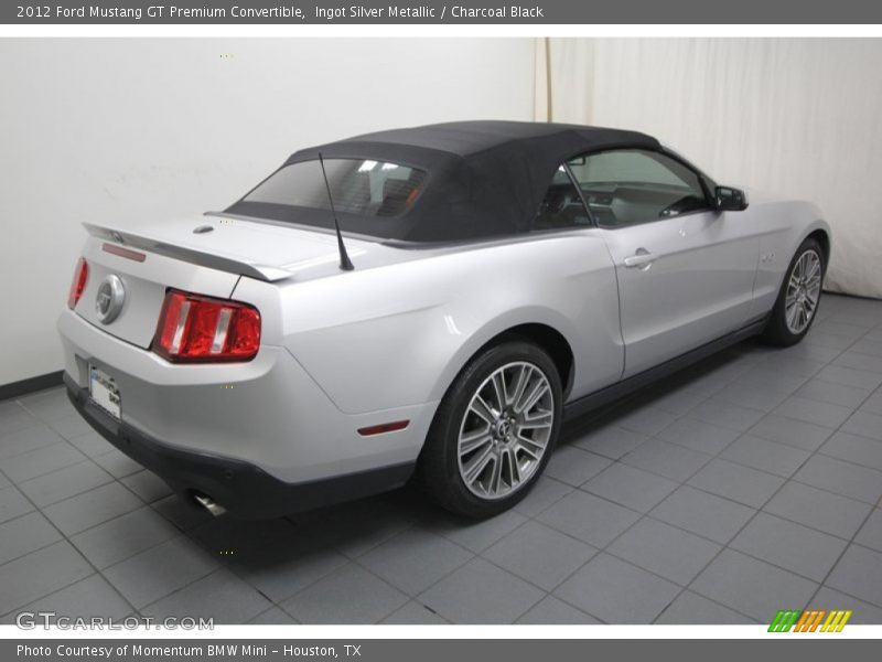 Ingot Silver Metallic / Charcoal Black 2012 Ford Mustang GT Premium Convertible