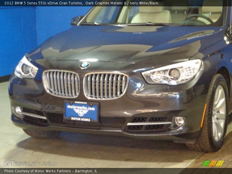 Dark Graphite Metallic II / Ivory White/Black 2012 BMW 5 Series 550i xDrive Gran Turismo