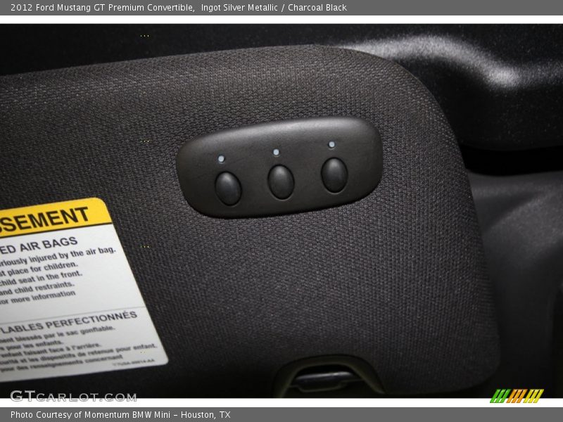 Ingot Silver Metallic / Charcoal Black 2012 Ford Mustang GT Premium Convertible