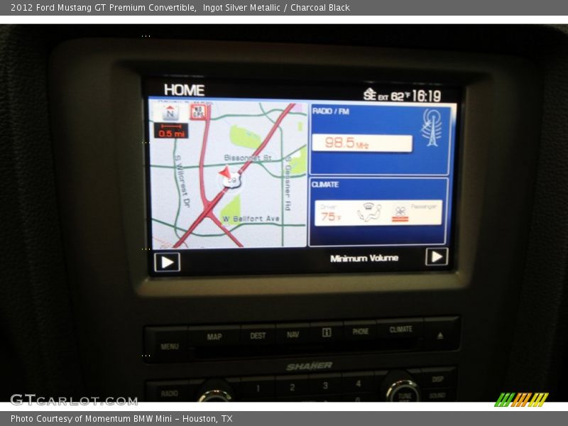 Navigation of 2012 Mustang GT Premium Convertible
