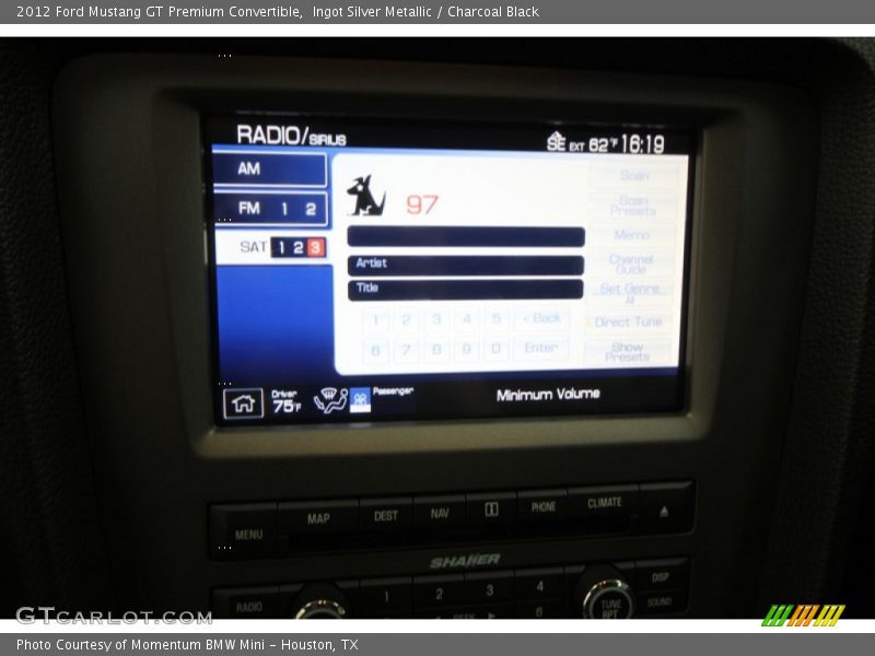 Ingot Silver Metallic / Charcoal Black 2012 Ford Mustang GT Premium Convertible