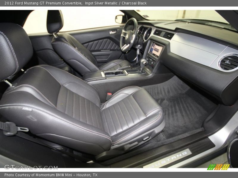 Ingot Silver Metallic / Charcoal Black 2012 Ford Mustang GT Premium Convertible