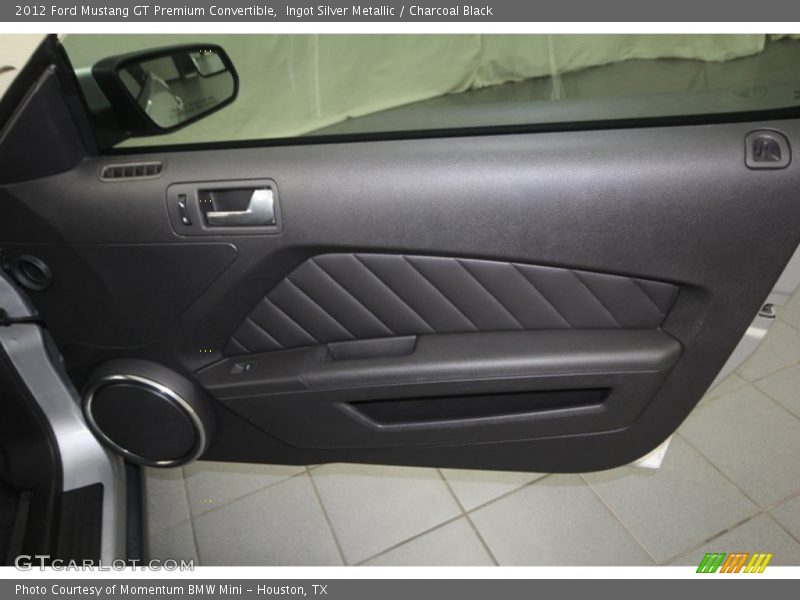 Ingot Silver Metallic / Charcoal Black 2012 Ford Mustang GT Premium Convertible