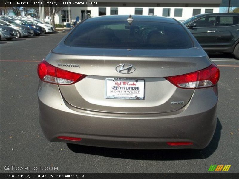 Desert Bronze / Beige 2013 Hyundai Elantra Limited