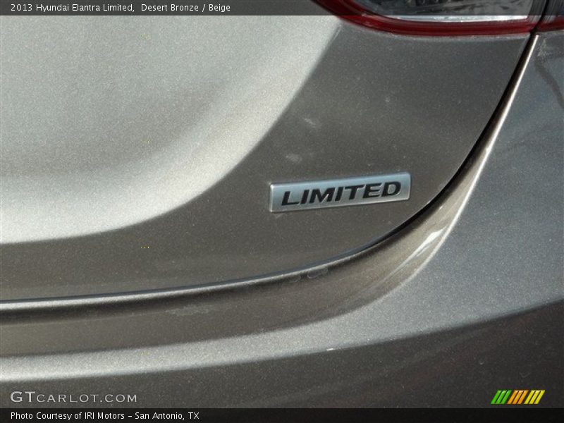 Desert Bronze / Beige 2013 Hyundai Elantra Limited