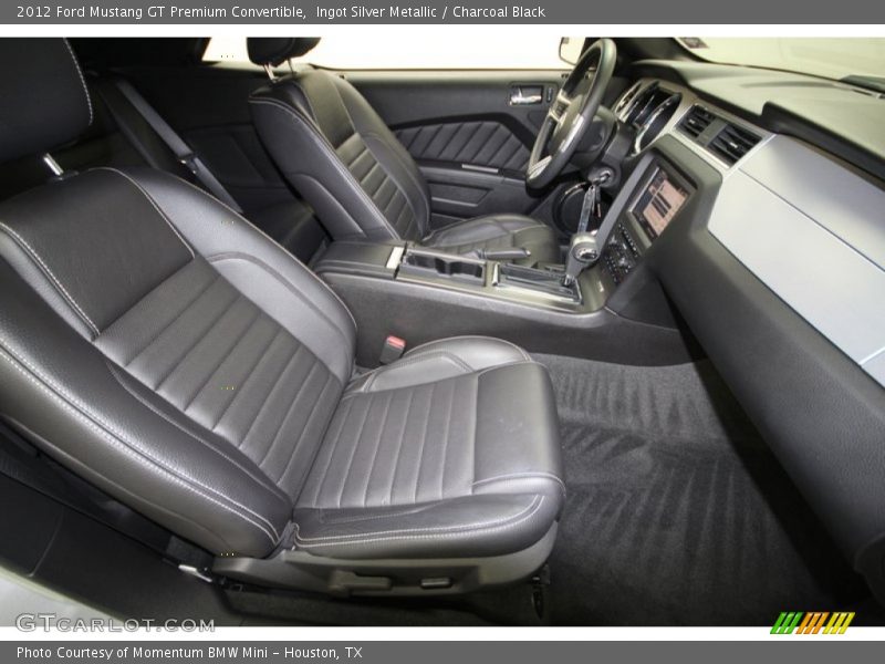 Ingot Silver Metallic / Charcoal Black 2012 Ford Mustang GT Premium Convertible