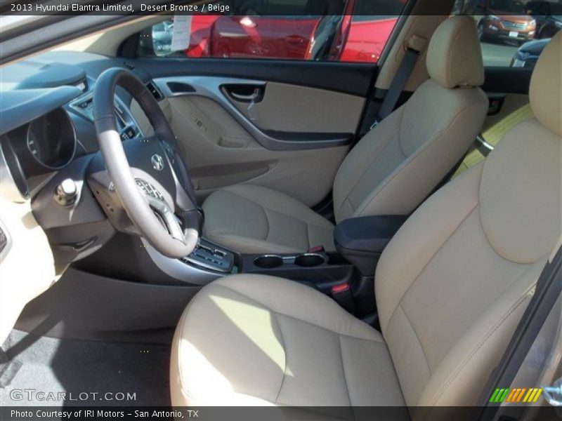 Desert Bronze / Beige 2013 Hyundai Elantra Limited