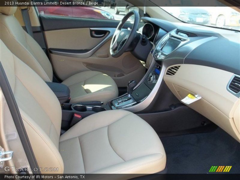 Desert Bronze / Beige 2013 Hyundai Elantra Limited