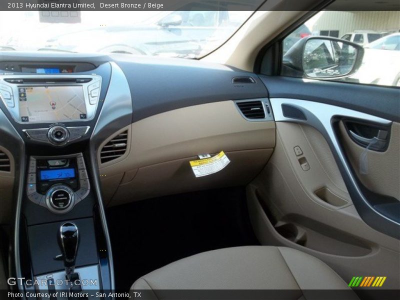 Desert Bronze / Beige 2013 Hyundai Elantra Limited