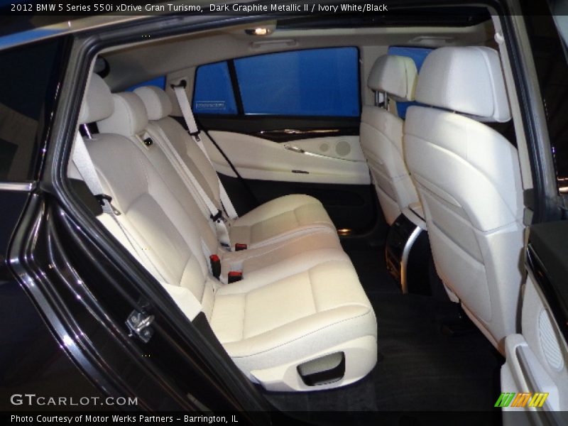 Rear Seat of 2012 5 Series 550i xDrive Gran Turismo