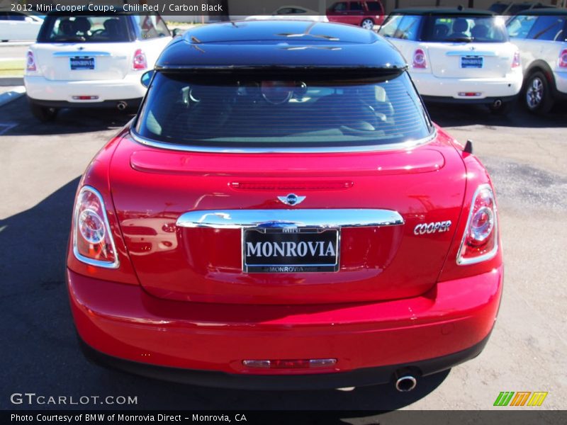 Chili Red / Carbon Black 2012 Mini Cooper Coupe
