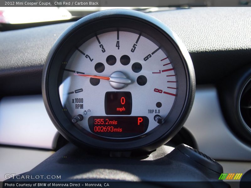 Chili Red / Carbon Black 2012 Mini Cooper Coupe