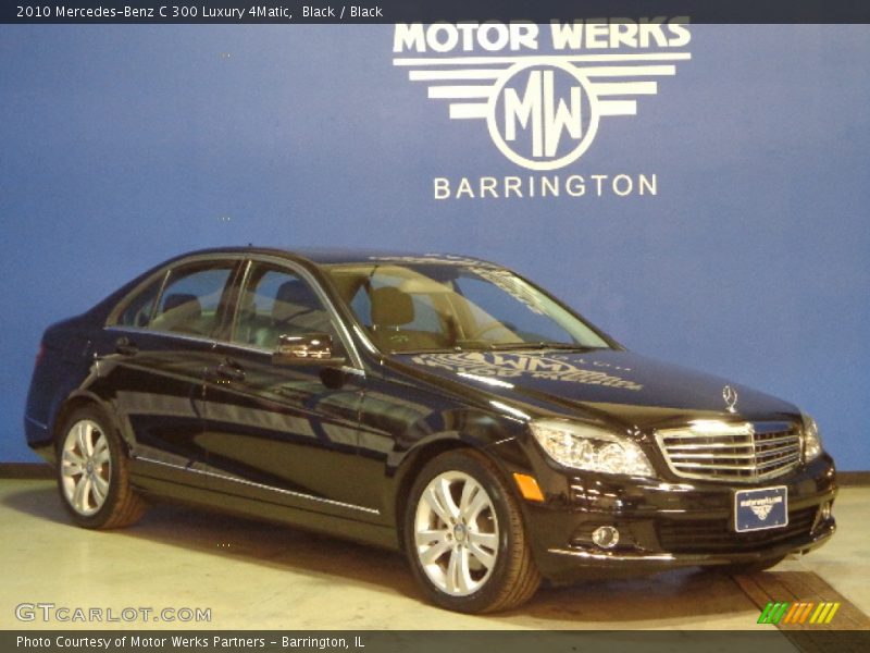 Black / Black 2010 Mercedes-Benz C 300 Luxury 4Matic