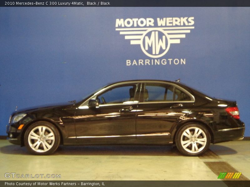 Black / Black 2010 Mercedes-Benz C 300 Luxury 4Matic