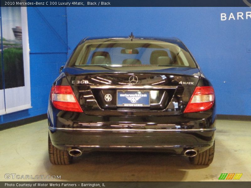 Black / Black 2010 Mercedes-Benz C 300 Luxury 4Matic