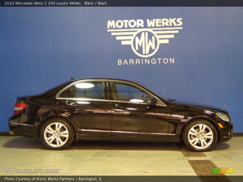 Black / Black 2010 Mercedes-Benz C 300 Luxury 4Matic