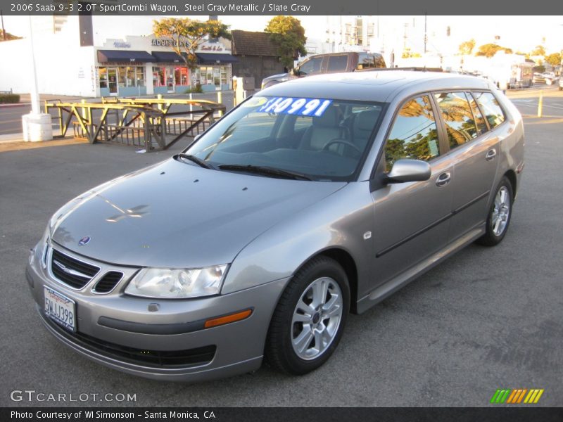 Steel Gray Metallic / Slate Gray 2006 Saab 9-3 2.0T SportCombi Wagon