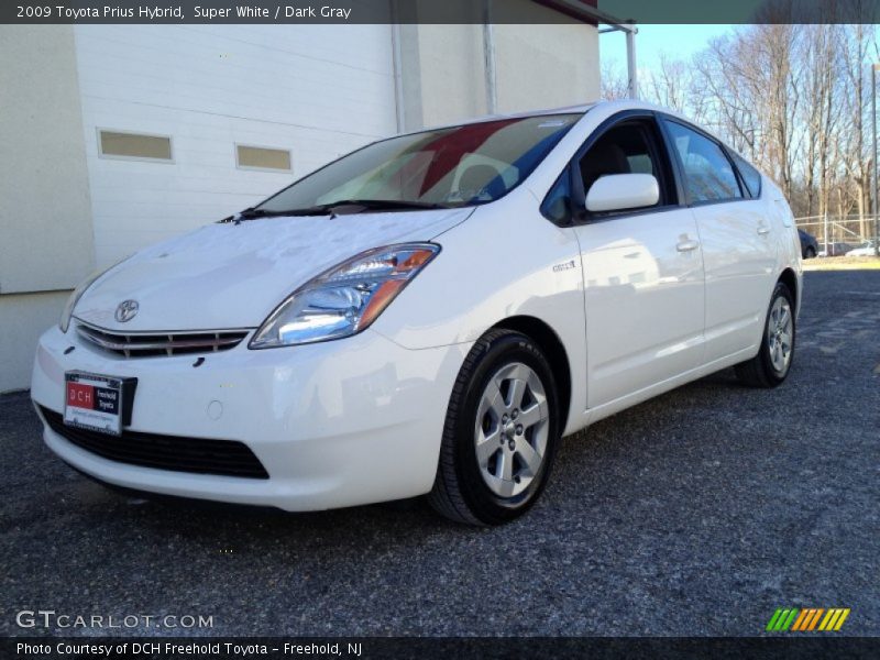 Super White / Dark Gray 2009 Toyota Prius Hybrid