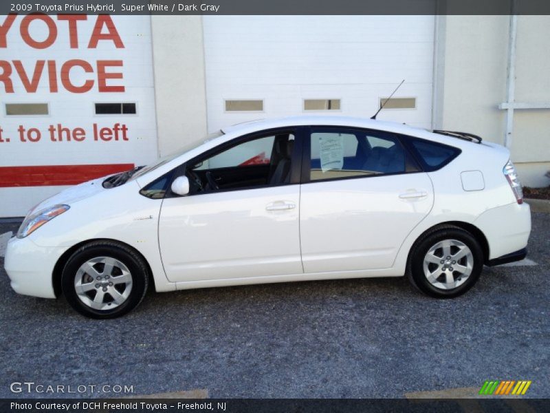 Super White / Dark Gray 2009 Toyota Prius Hybrid