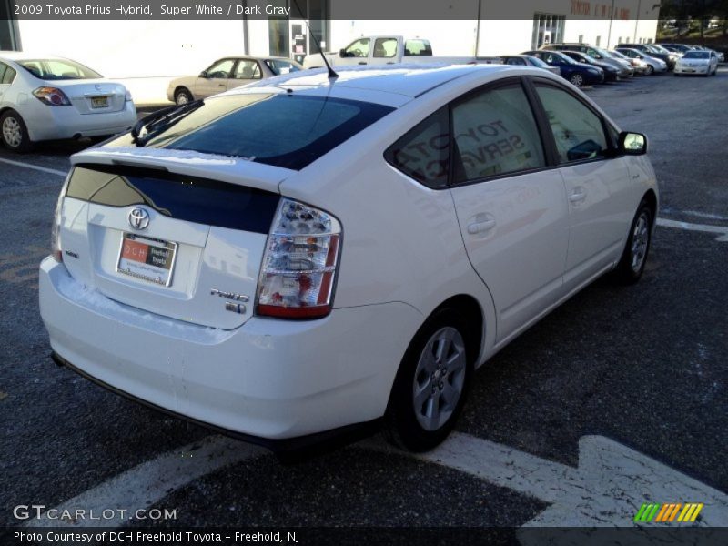Super White / Dark Gray 2009 Toyota Prius Hybrid