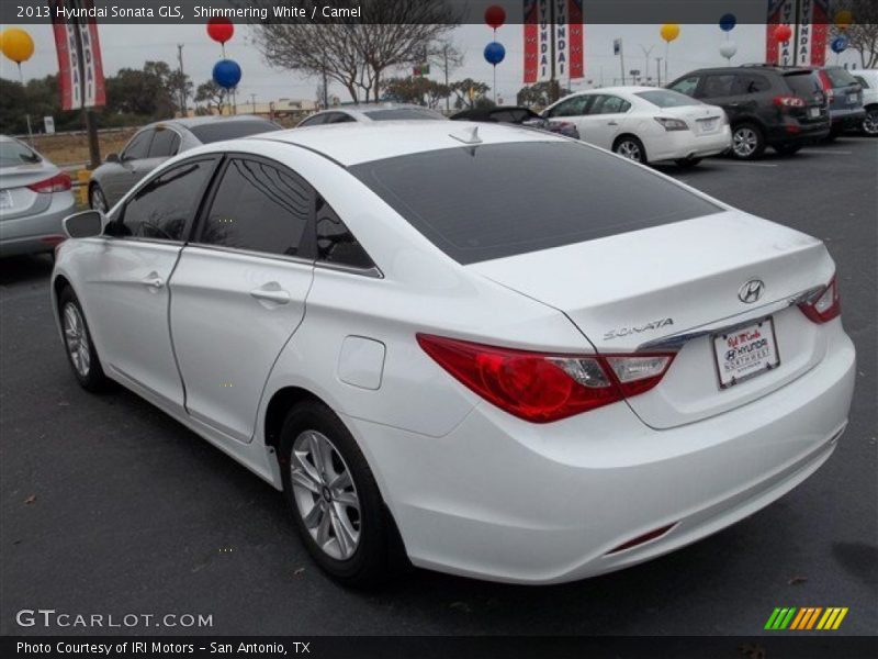 Shimmering White / Camel 2013 Hyundai Sonata GLS