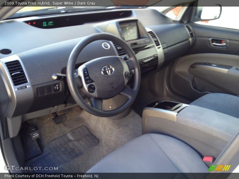 Super White / Dark Gray 2009 Toyota Prius Hybrid