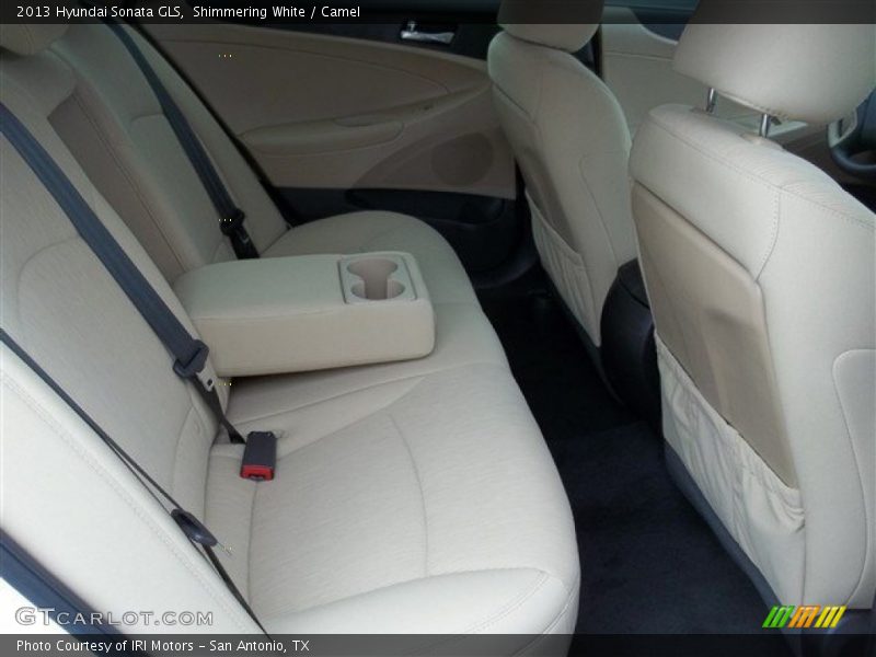 Shimmering White / Camel 2013 Hyundai Sonata GLS