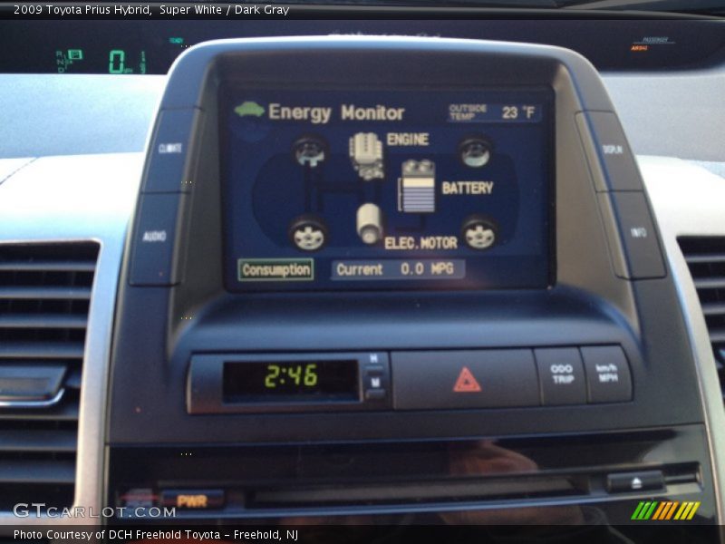 Super White / Dark Gray 2009 Toyota Prius Hybrid