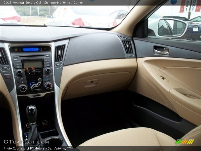 Shimmering White / Camel 2013 Hyundai Sonata GLS