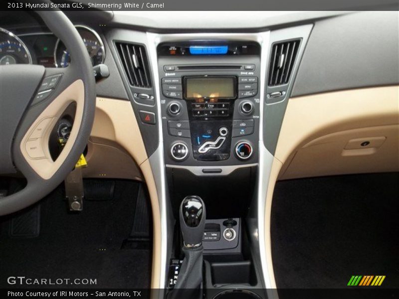Shimmering White / Camel 2013 Hyundai Sonata GLS