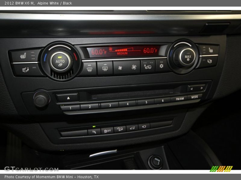 Controls of 2012 X6 M 