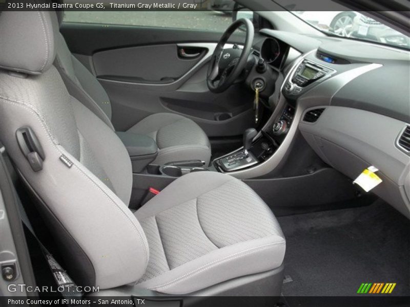 Titanium Gray Metallic / Gray 2013 Hyundai Elantra Coupe GS