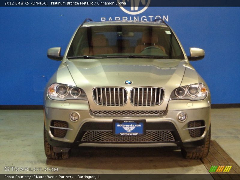 Platinum Bronze Metallic / Cinnamon Brown 2012 BMW X5 xDrive50i