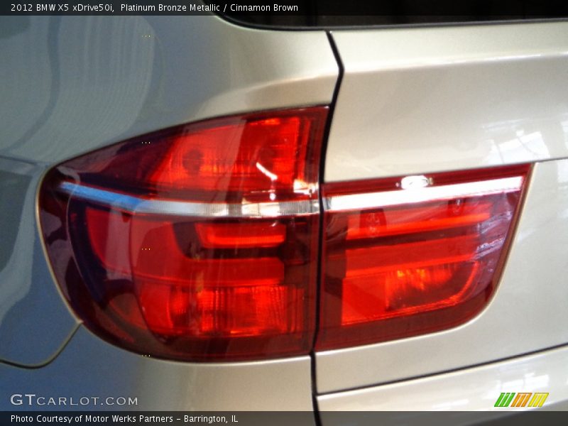 Platinum Bronze Metallic / Cinnamon Brown 2012 BMW X5 xDrive50i