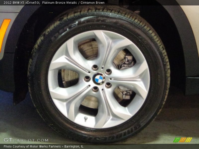 Platinum Bronze Metallic / Cinnamon Brown 2012 BMW X5 xDrive50i
