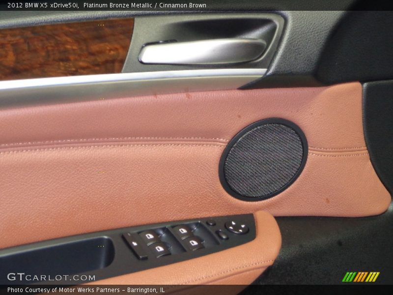 Platinum Bronze Metallic / Cinnamon Brown 2012 BMW X5 xDrive50i