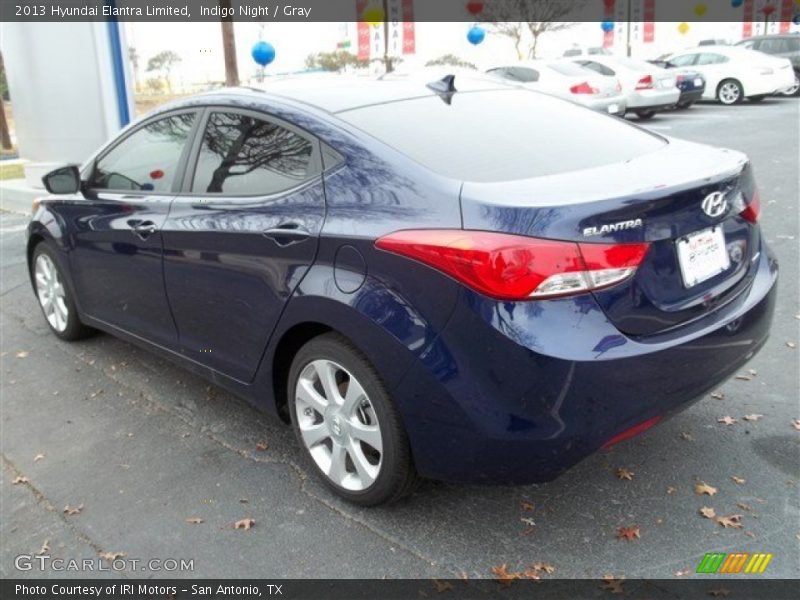 Indigo Night / Gray 2013 Hyundai Elantra Limited