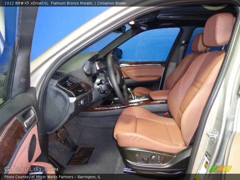 Front Seat of 2012 X5 xDrive50i
