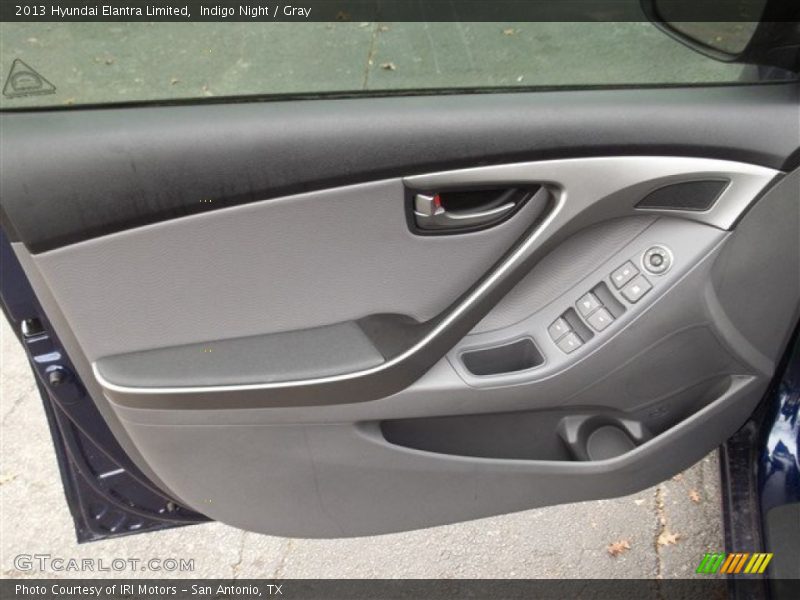 Indigo Night / Gray 2013 Hyundai Elantra Limited