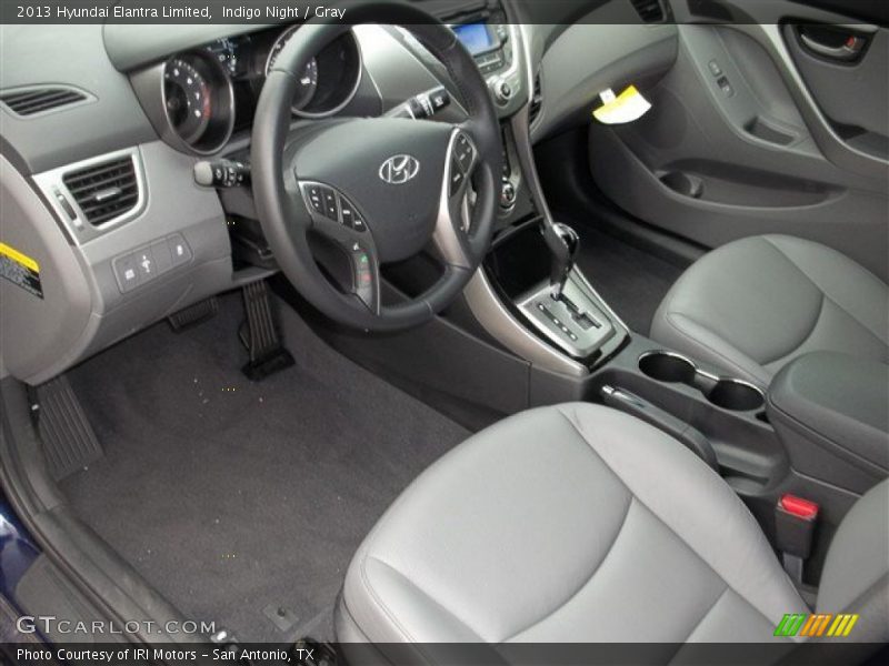 Indigo Night / Gray 2013 Hyundai Elantra Limited