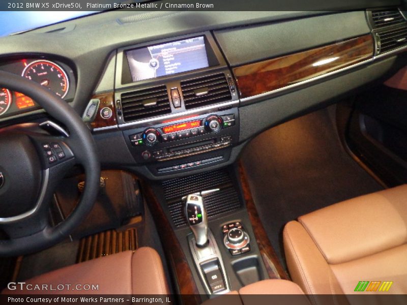 Platinum Bronze Metallic / Cinnamon Brown 2012 BMW X5 xDrive50i