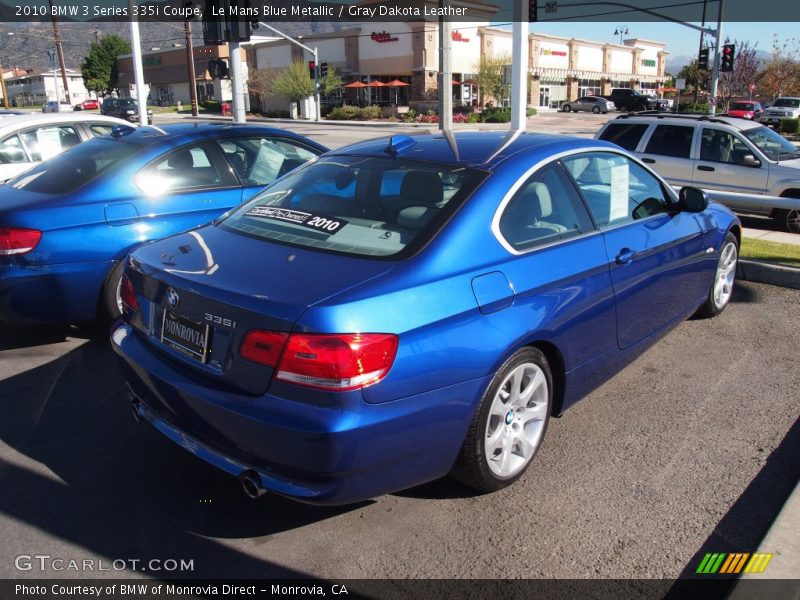 Le Mans Blue Metallic / Gray Dakota Leather 2010 BMW 3 Series 335i Coupe