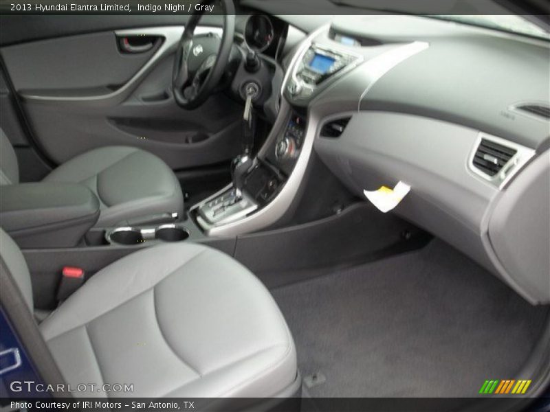 Indigo Night / Gray 2013 Hyundai Elantra Limited