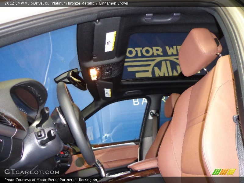 Platinum Bronze Metallic / Cinnamon Brown 2012 BMW X5 xDrive50i