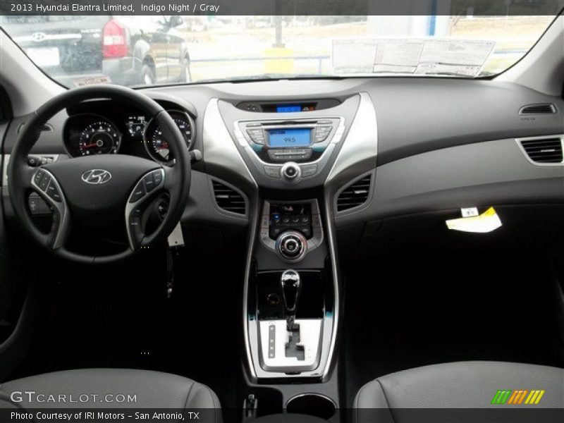 Indigo Night / Gray 2013 Hyundai Elantra Limited
