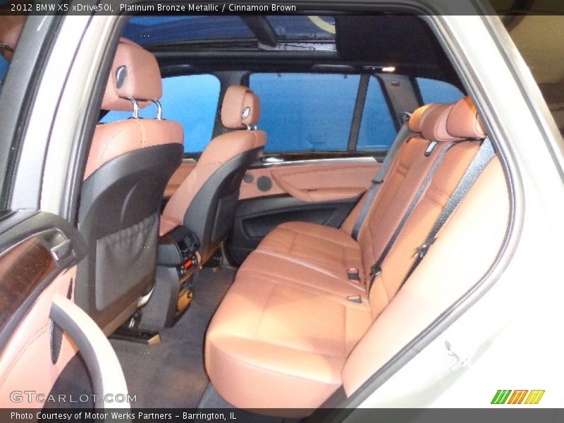 Platinum Bronze Metallic / Cinnamon Brown 2012 BMW X5 xDrive50i